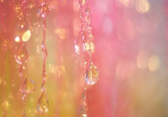 Abstract Blurred Background with Pastel Bokeh Lights