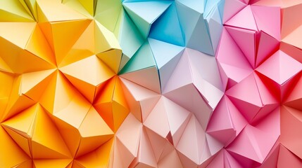 Colorful Paper Art Featuring EyeCatching Geometric Patterns That Inspire Creativity
