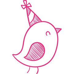 Happy birthday simple vector icon