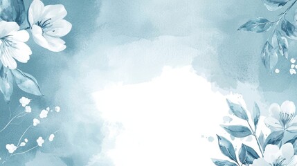 Beautiful and Elegant Floral Watercolor Background Featuring Soft and Lovely Hues