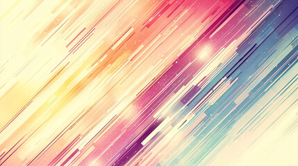 Obraz premium Diagonal Geometric Stripes in Soft Pastel Colors