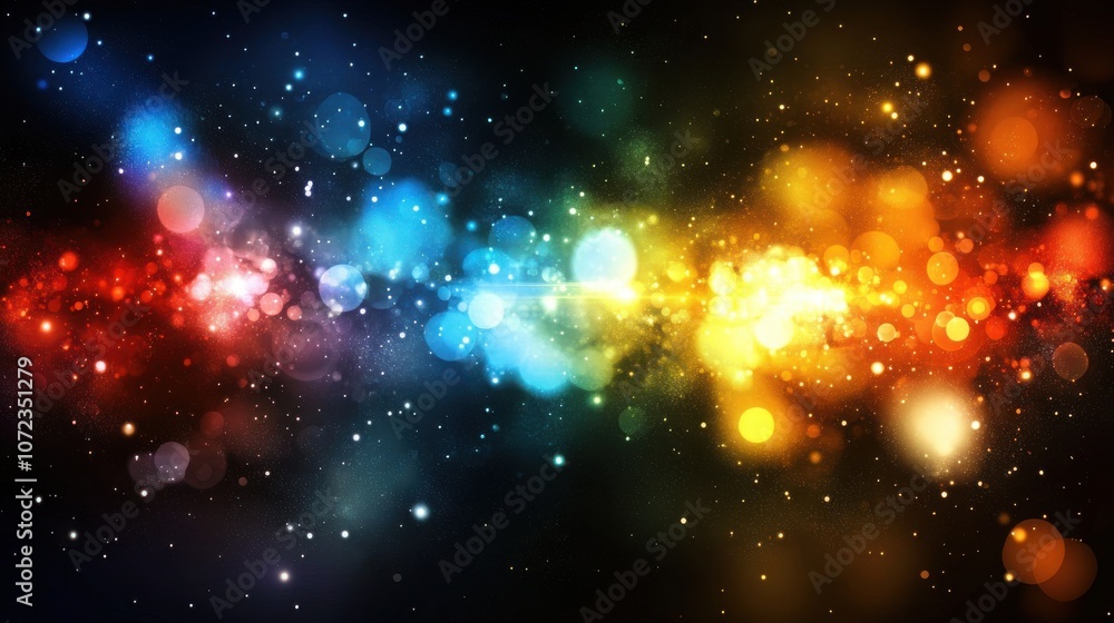 Poster abstract gradient background with stars and grainy texture