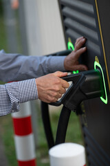 EV Charging Station in Use