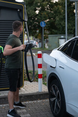 Preparing to Charge an Electric Vehicle