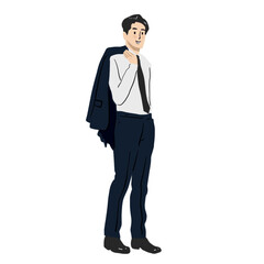 Obraz premium Male Office Worker Illustration