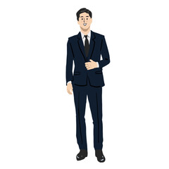 Illustration of Manager in Suit