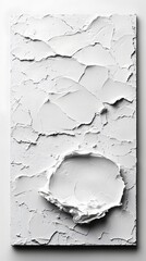 Abstract White Texture with Cracked Surface Detail