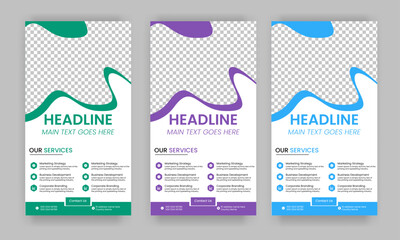 Business Roll Up Banner corporate Roll up background for Presentation, Vertical roll up, x-stand, exhibition display, Retractable banner