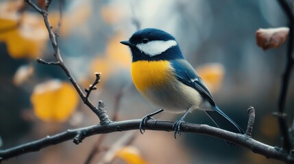 Fototapeta premium bird on stick