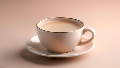 Cup of coffee, isolated on a Light Pastel
