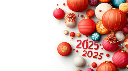Celebrate the vibrant essence of traditional chinese new year with beautiful red lanterns and festive decor for 2025
