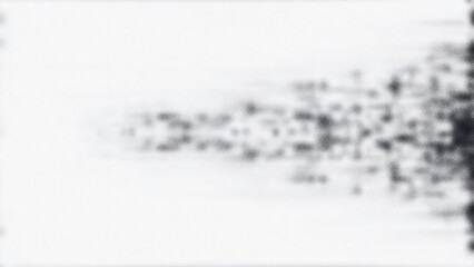 Fototapeta premium Mottled black, grey, and white background with a grainy, distorted texture, creating a rough noise effect suitable for banners and backgrounds.