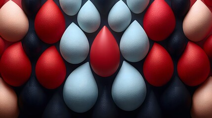 Colorful Drops in Dynamic Arrangement