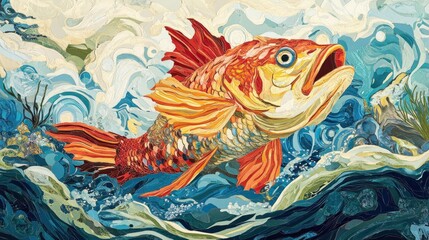 Fototapeta premium Paper Fish Art