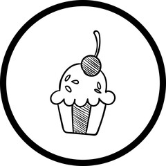 Happy birthday simple vector icon