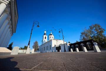 Church of the Life-Giving Spring on Cathedral Square, Arzamas at sunny morning