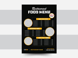 Restaurants Food Menu Design Template
