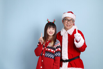 People with Christmas