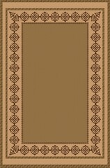 Muslim prayer rug illustration design. Arab decorative ornament. textile products