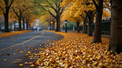 A Cobblestone Street bathed in Golden Hues