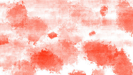 abstract watercolor painting red with a background of white