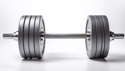 Fototapeta premium Barbell, isolated on a Clean White