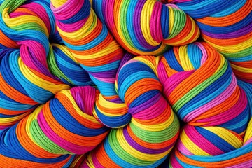 Playful 3D Bright Canvas with Whimsical Twist Patterns