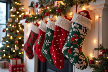 christmas stocking with gifts