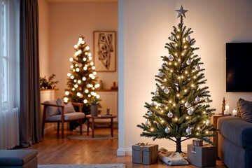 christmas tree in room