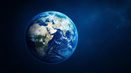 Planet Background with Stars and Nebulae