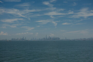 New York Staten Island Ferry Skyline