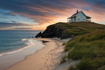 Cottage by Sandy Beaches or Cottage on Strong Hills Insights on Wisdom Endurance and Ethical Guidance at Dawn