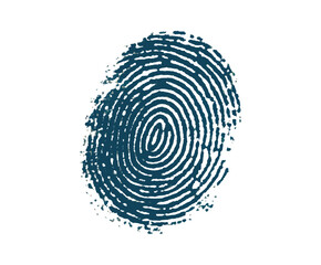 Blue circle with a white background. The circle is blurry and has a lot of detail. Flat vector illustration isolated.