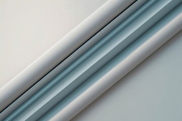 Obraz premium Futuristic Three-Dimensional Abstract Rounded Lines on a Light Background