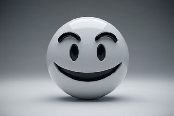 Three-Dimensional Sharp-Minded Emoticon with Clever Expression