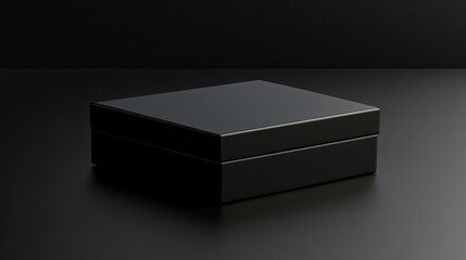 black minimalistic gift box