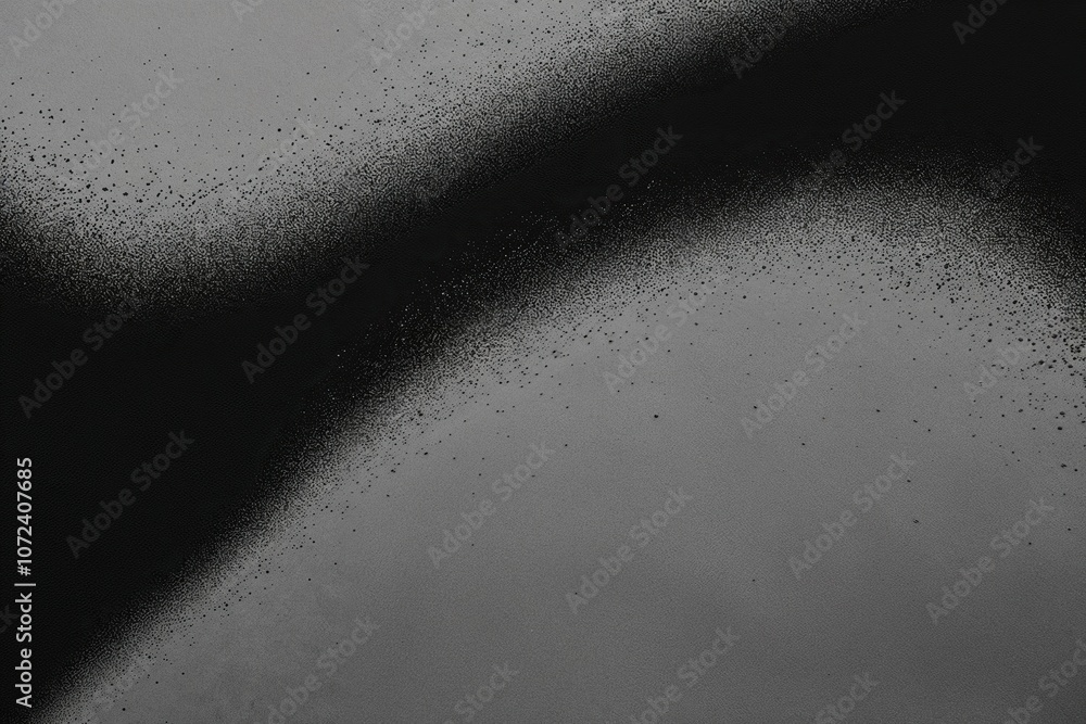 Poster abstract monochrome grainy layer with distinct dark noise and expansive space for text
