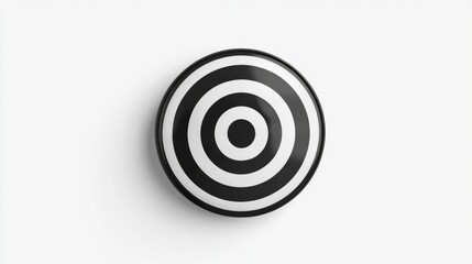 Naklejka premium black and white dart.button