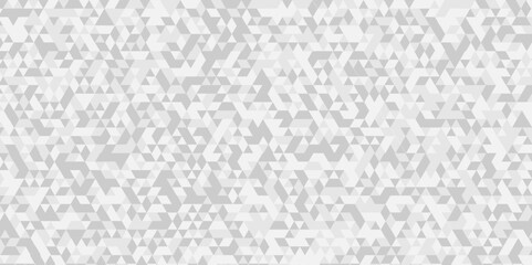 White and gray polygon Mosaic triangle overlap texture background. Vector geometric seamless gray, white cube square low polygon background. abstract surface creative diamond pattern corporate.