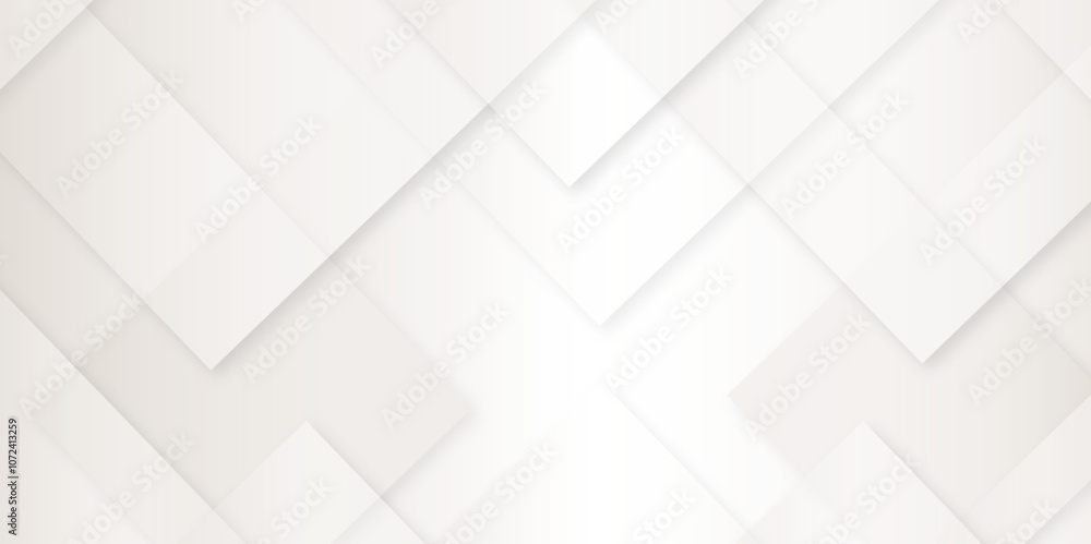 Poster abstract modern white, gray pattern geometric luxury gradient line background random square shape de