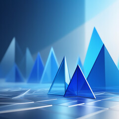 abstract blue background with triangles