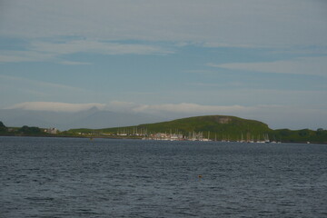 scottish town in the hills, isle of mull iona