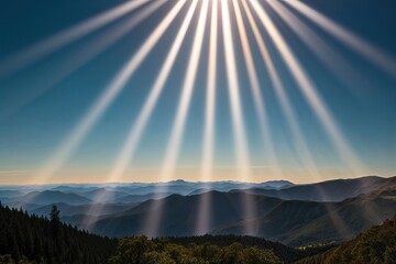 Vibrant Sunlight Illuminating Upper Left Landscape Views