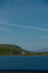scottish town in the hills, isle of mull iona