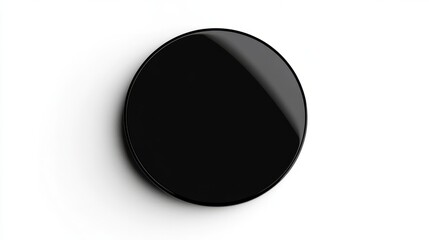 black simple circle shape with smooth and vibrant visual