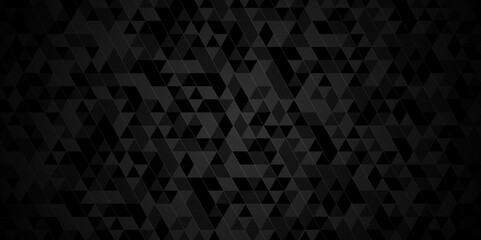 Vector geometric seamless gray, black cube square low polygon background. abstract surface creative diamond pattern corporate. Black and gray polygon Mosaic triangle overlap texture background.