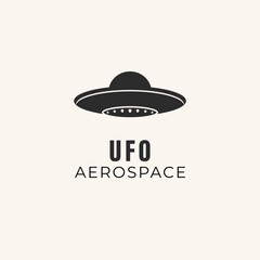 ufo icon logo design art vector illustration.