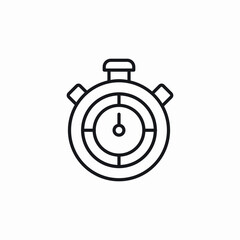 stopwatch timer icon sign vector