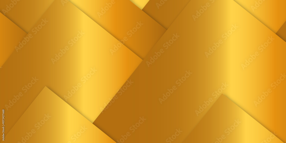 Poster abstract modern orange, yellow pattern geometric luxury gradient line background random square shape