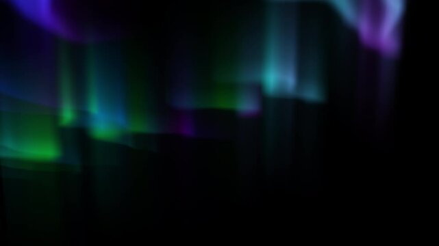 Abstract aurora borealis, northern lights, polar lights animation, overlay, concepts, ideas, 4k, seamless loopable element, transparent background with alpha channel